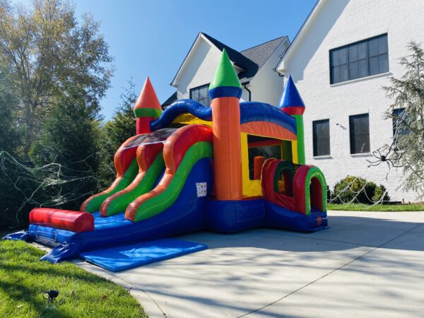 inflatable castle slide combo